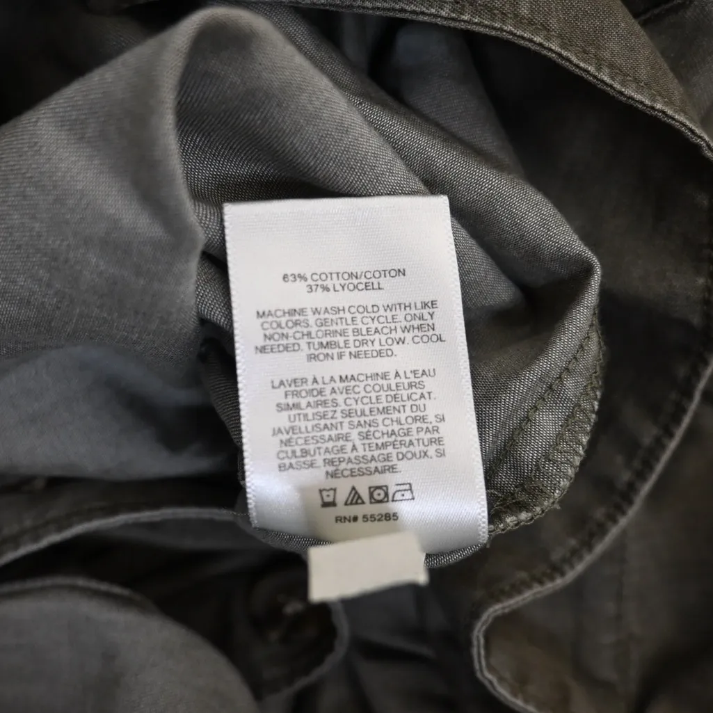 Express Women's M Khaki Green Utility Romper NEW - Image 8