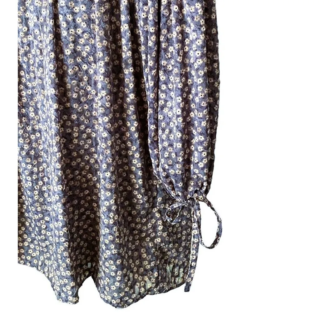 ZARA Boho Floral Romper Jumpsuit Bohemian Shorts Dress ~ Women's Size SMALL - Image 5
