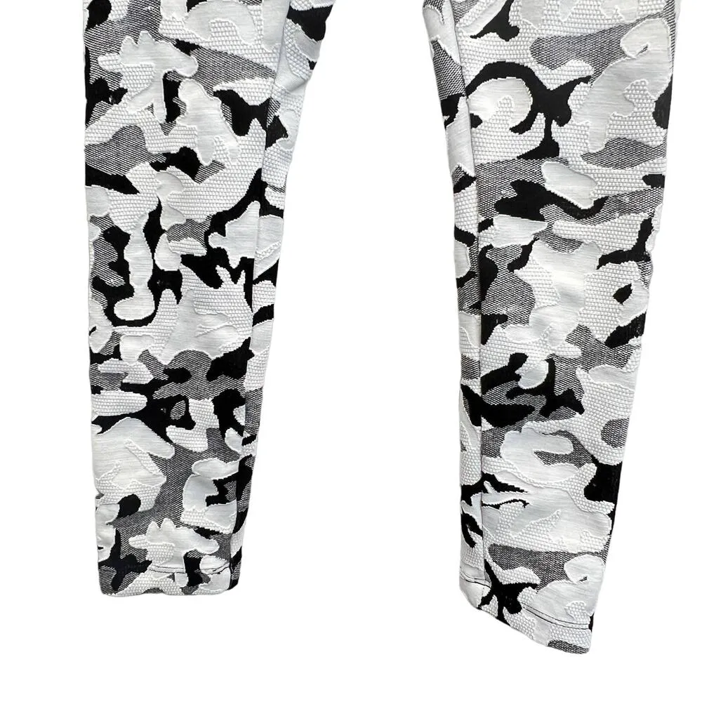 Koral Knockout White Black Camo Leggings XS Stretch Athletic Sporty Workout - Image 8