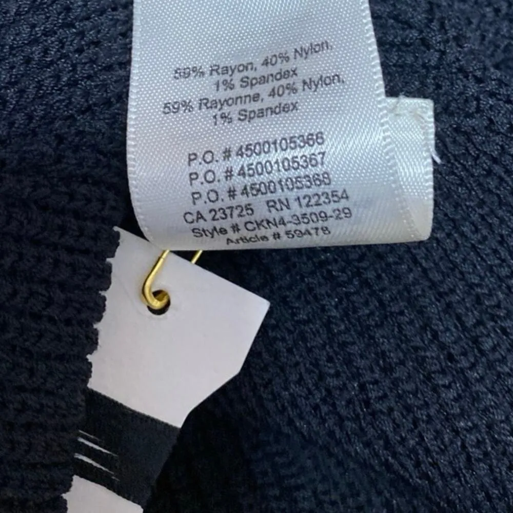 NEW Aritzia Wilfred Cayenne Black Rib Knit Sleeveless Cross Back Crop Tank Top L - Image 4