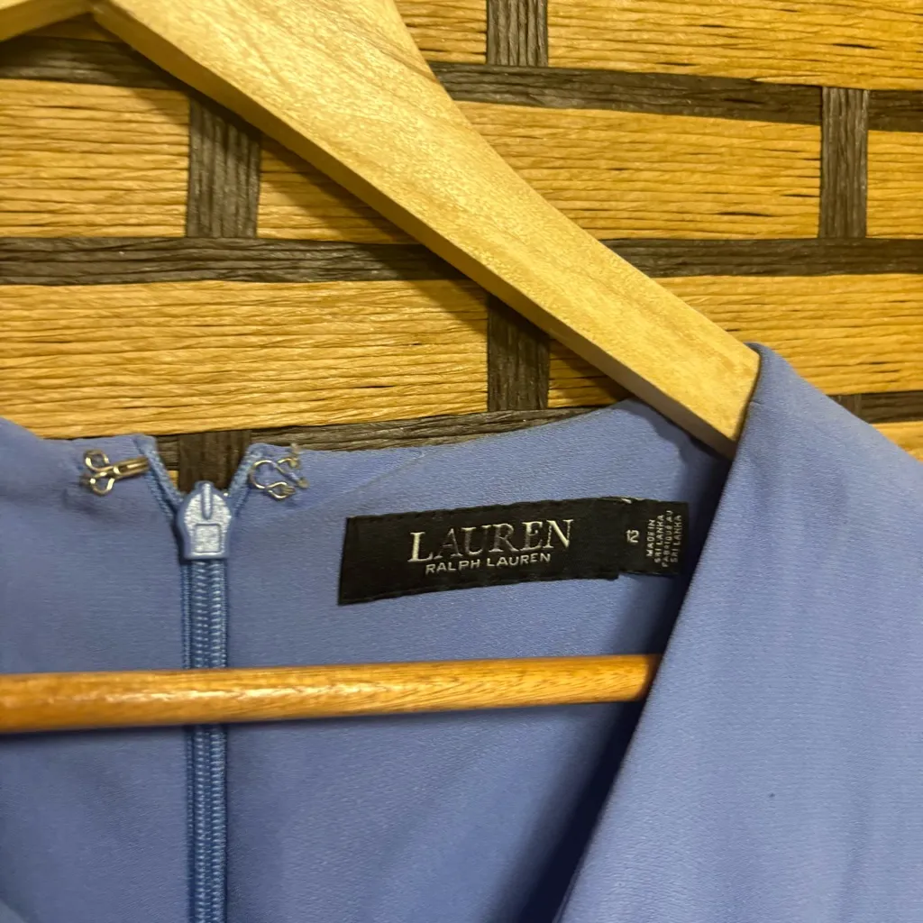 Lauren Ralph Lauren Blue‎ Dress Size 12 - Image 8