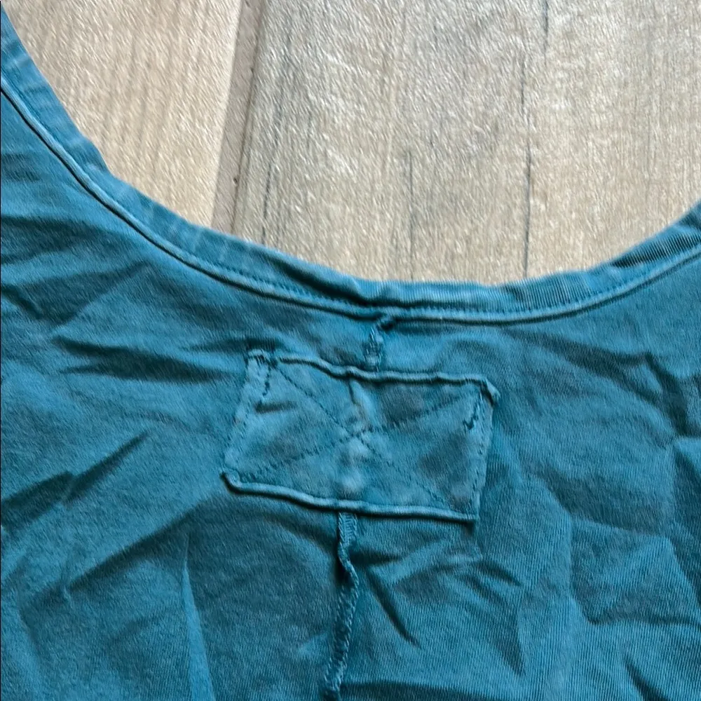 We The Free Blue Asymmetrical Long Sleeve Bodysuit - Image 6