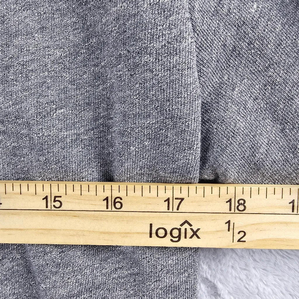 J. Crew Ruffle Hem Pullover Sweatshirt Long Sleeve Gray Women's Size Small - Image 7