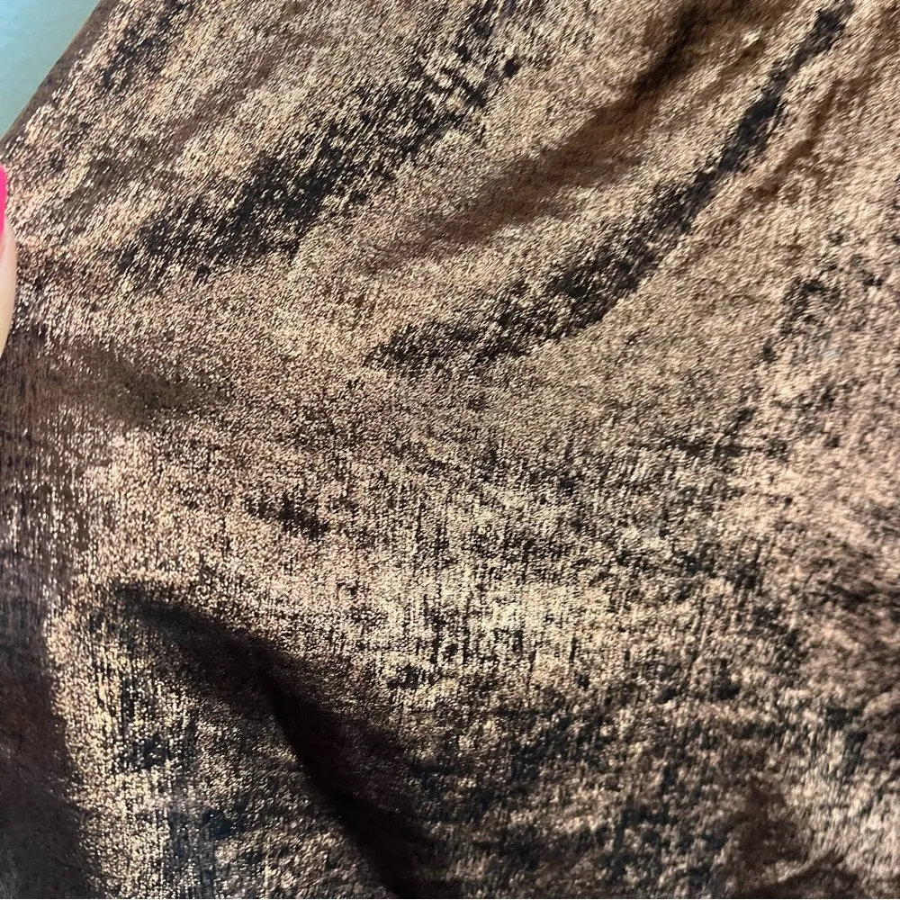 A New Day Metallic Slip Style Dress Bronze and Black XS - Image 8