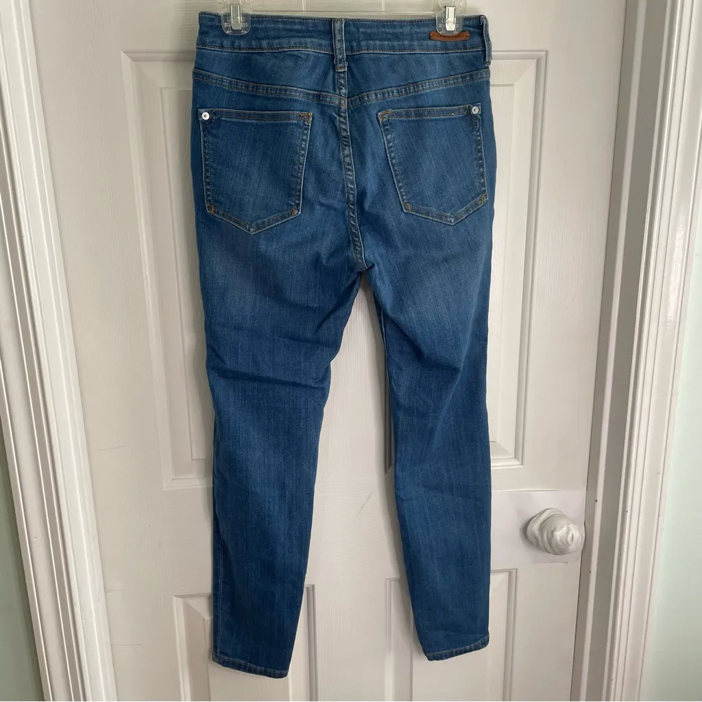 Anthropologie Pilcro Classic Blue Women's High Rise denim legging size 28 retro - Image 6