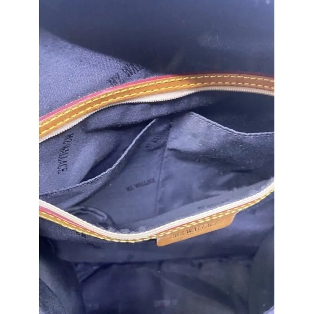 MZ Wallace  Cece Moto Black Nylon Backpack - Image 6