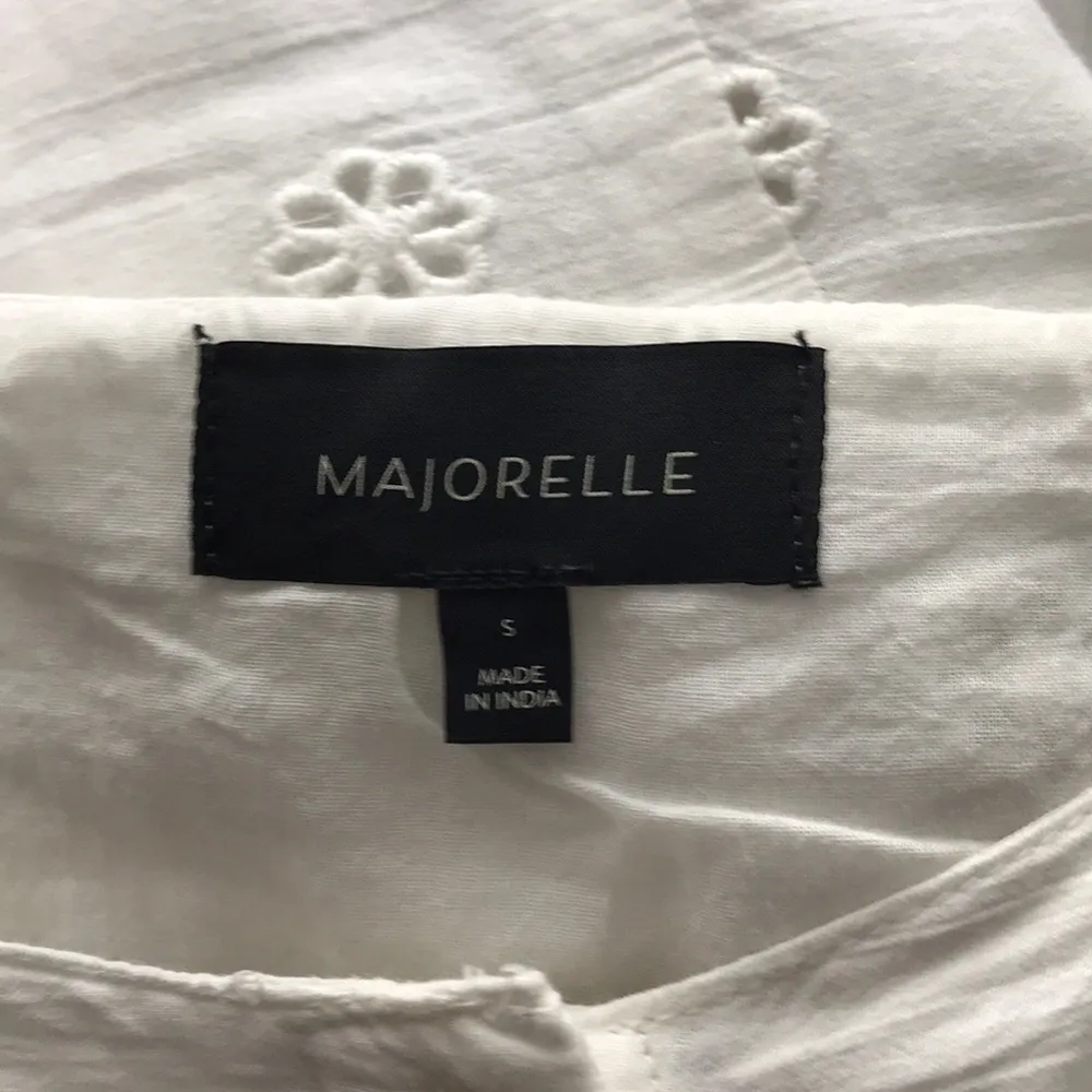 Majorelle Johnny White Eyelet Mini Dress Puff - Image 7