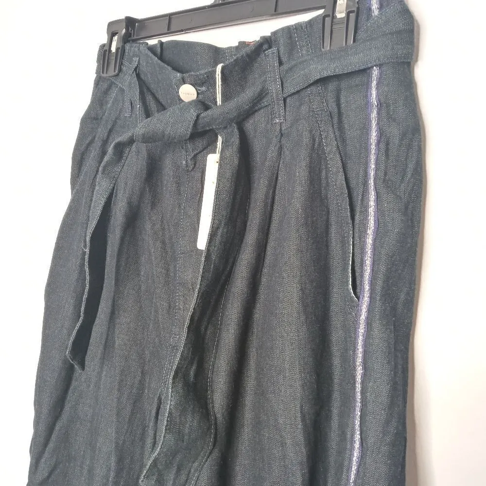 Sundry chambray pants with belt - Image 5