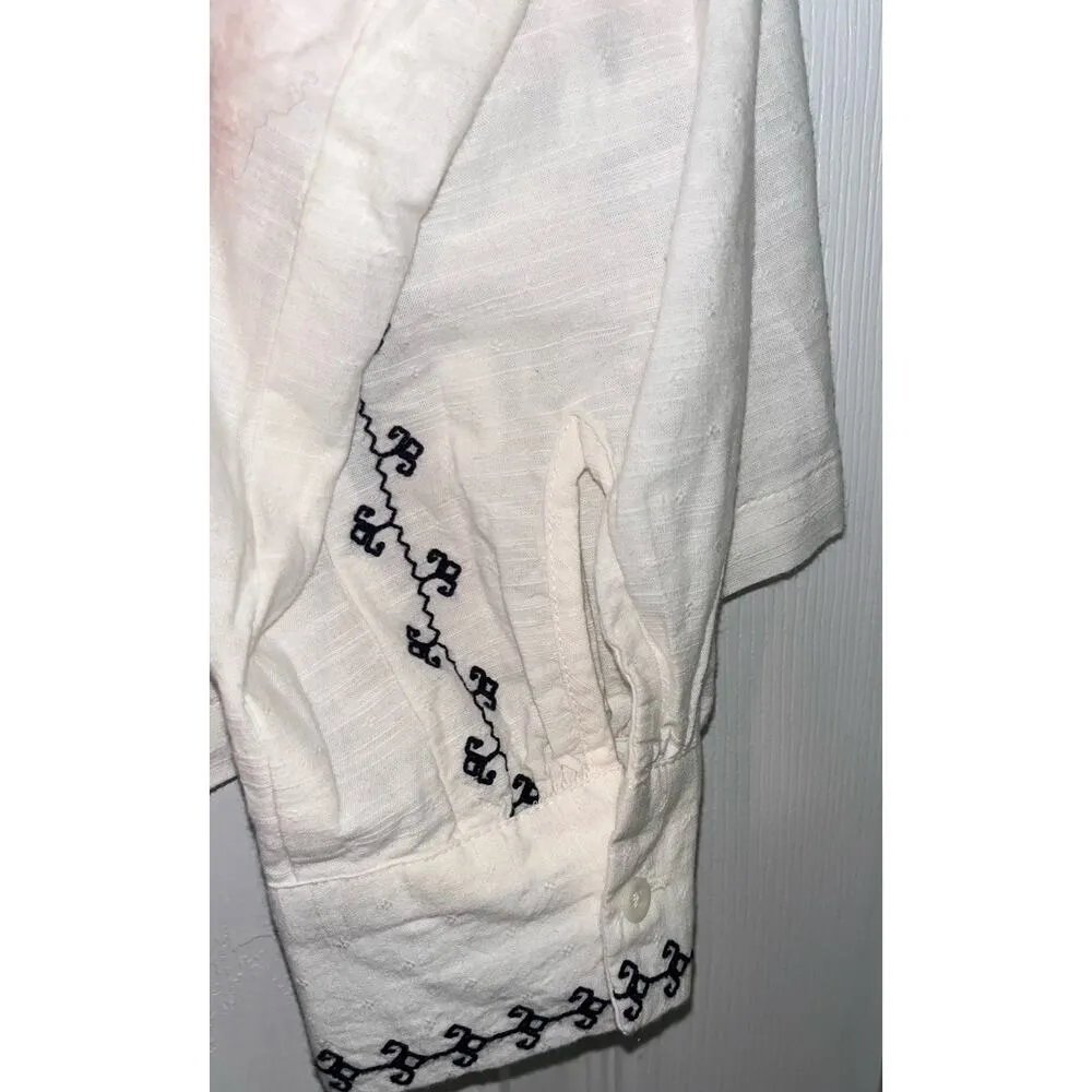 Treasure & Bond Puff Sleeve Button-Up Shirt “Size M” NWT/Defects (B35) - Image 9