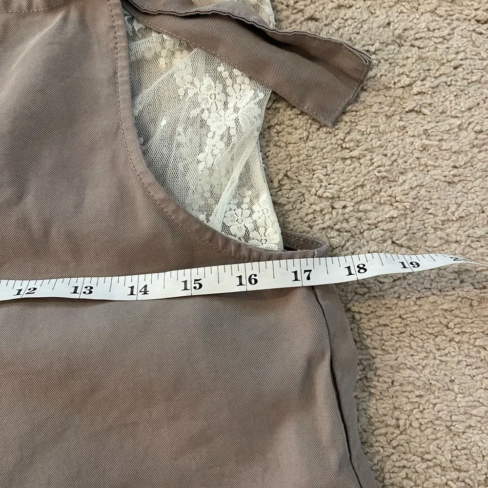 🌿EUC Women’s  Adjustable Tie Overalls Beige Size Small Boho Style🌿 - Image 8