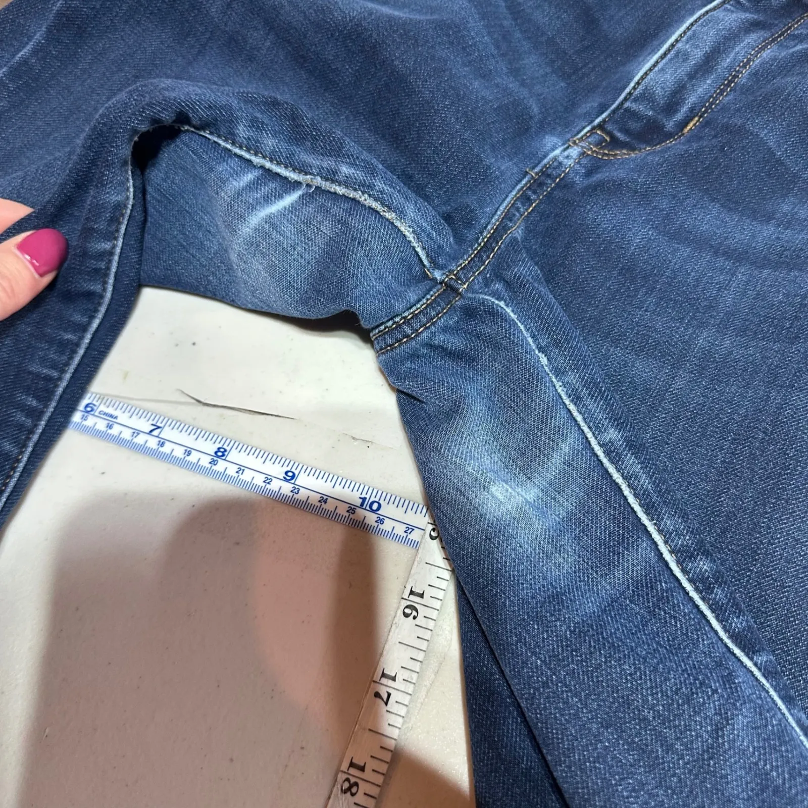 American Eagle Hi Rise Jeans Super Stretch Dark Wash Women's Size 10 - Image 8