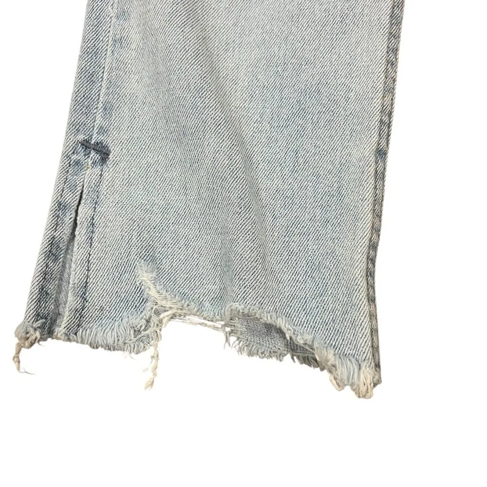 Urban Outfitters BDG Womens Skinny Jeans 29/32 Stretch Light Wash Freyed Hem - Image 2