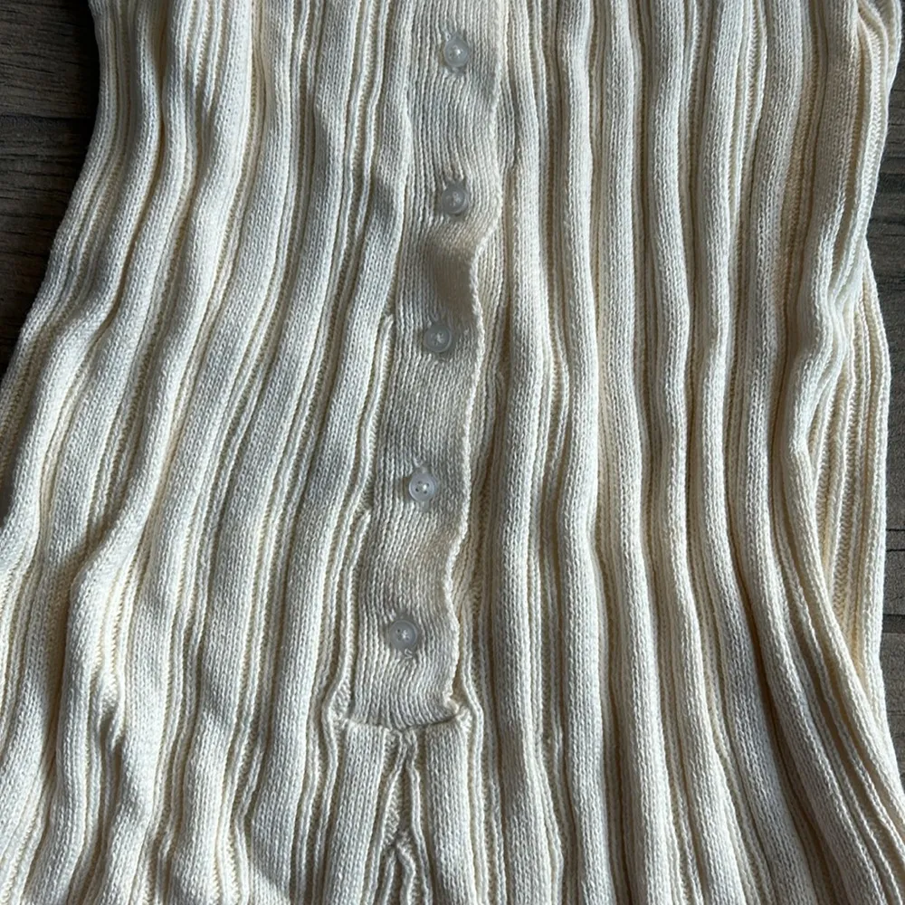 Rue stiic cream knit romper Size XS - Image 2