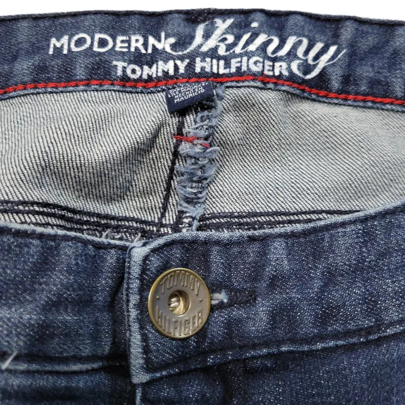 Tommy Hilfiger Jeans Size 14R W36"xL29.5" Modern Skinny Jeans Stretch Blue Denim Pants - Image 7