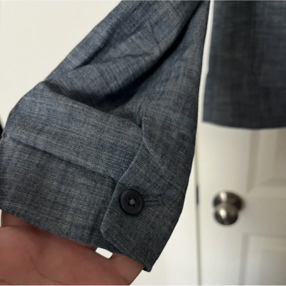 GAP Academy Blazer Size 4 Blue Preppy Polka Dot Twee - Image 6