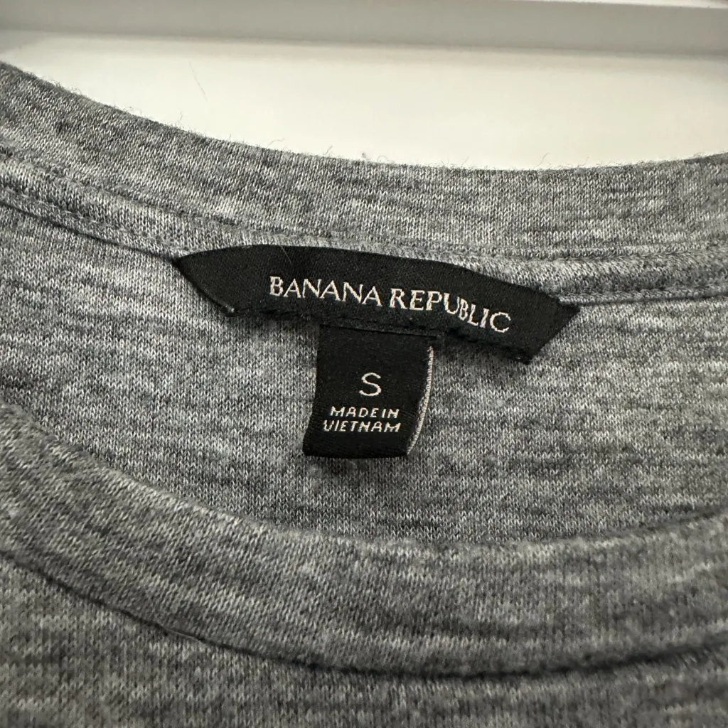 Banana Republic Gray Knotted Sleeveless Midi Dress Sz S - Image 3