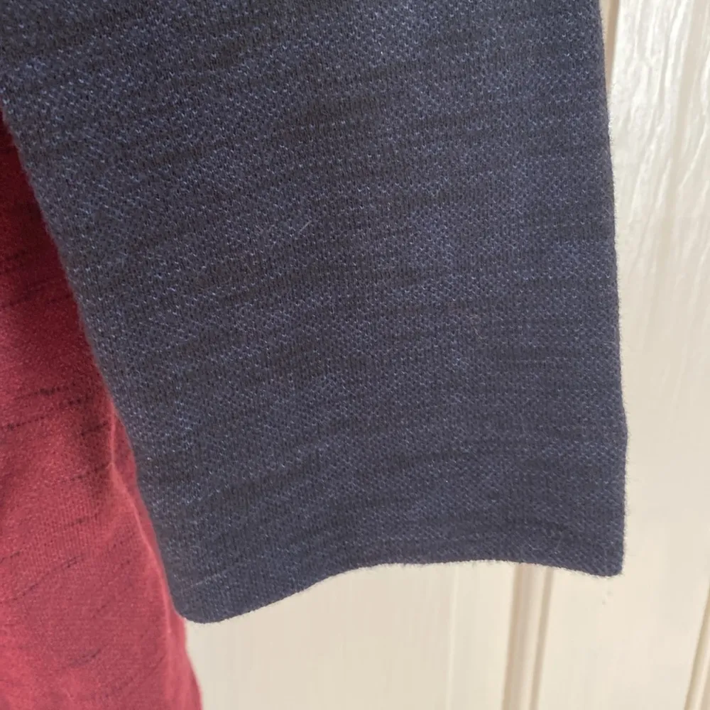 Nic+Zoe Color Block Me Jacket Size Large Soft Blazer Colorblock Heathered Maroon - Image 9