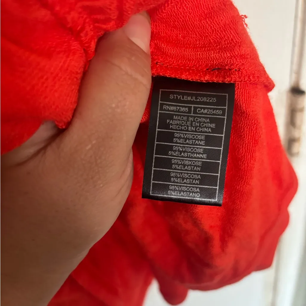 Elegant Red Women's Dress Orange Size undefined - Image 5