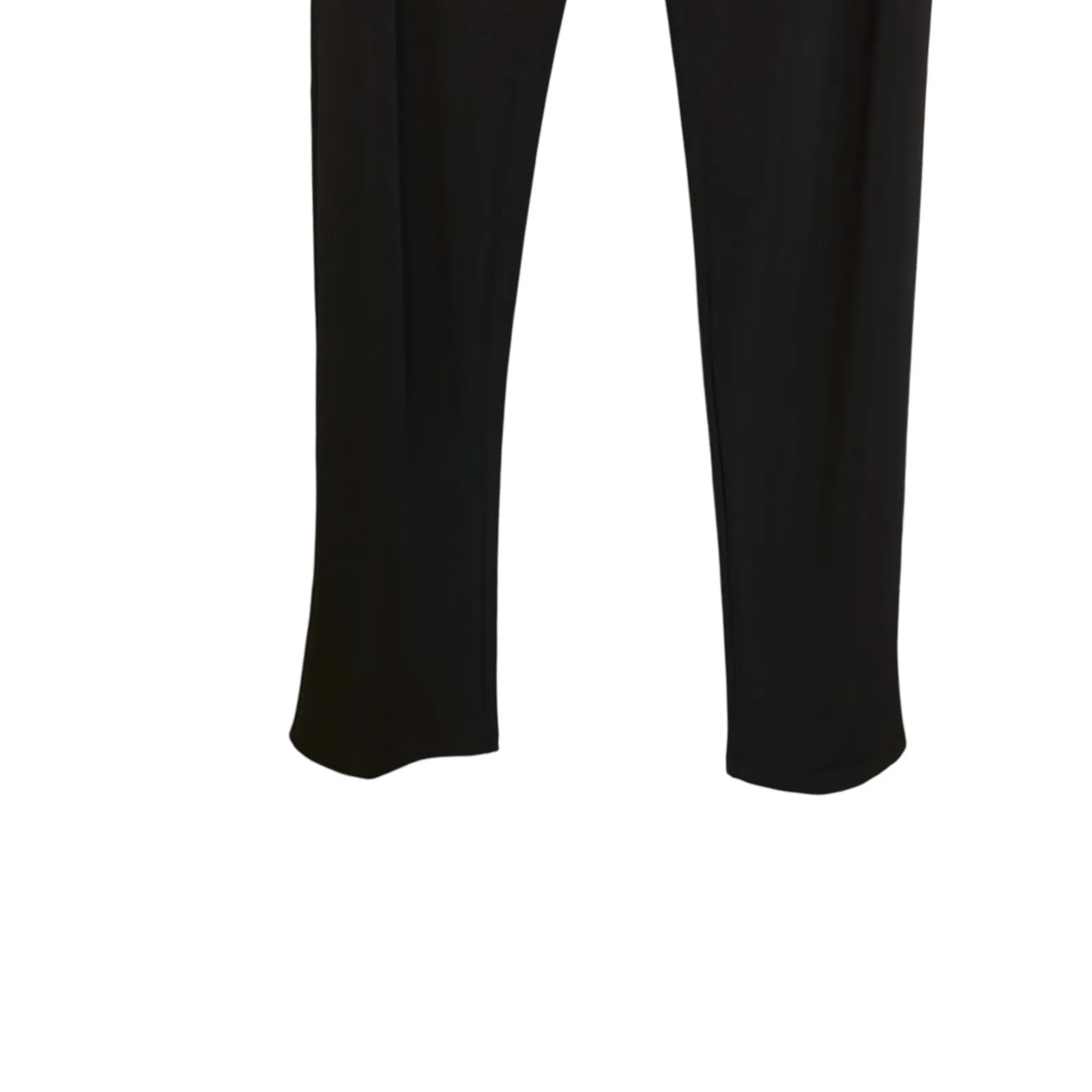 Susan Graver Women Modern Essentials Pants LT Black Liquid Knit Office Travel - Image 5