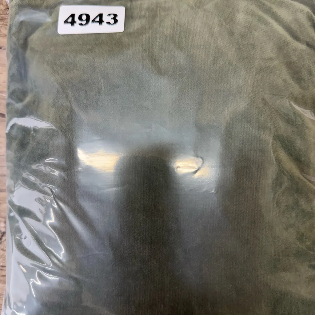 Free People High Time Velvet Kick Flare Pants Olive Army Green size 8 - Image 9