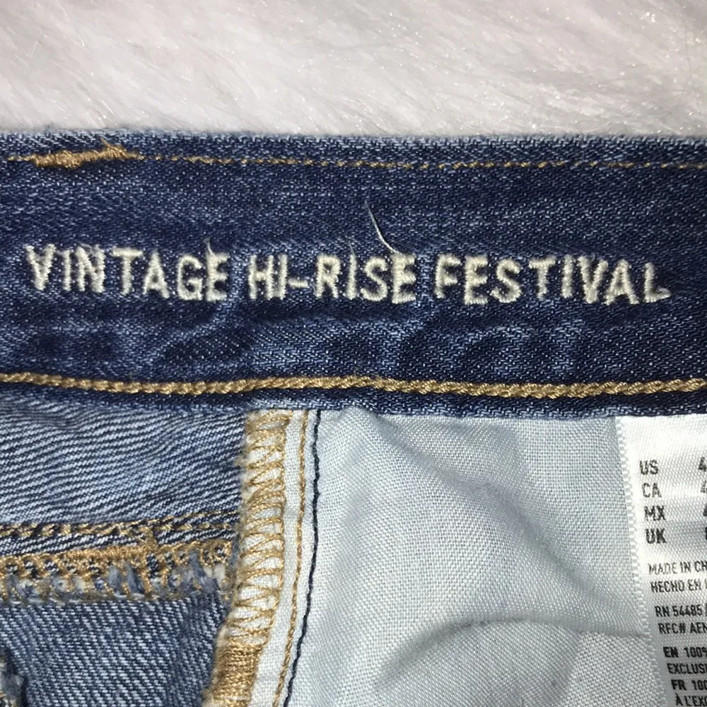 Women’s Vintage Hi-Rise Festival Distressed Jean Shorts - Image 8