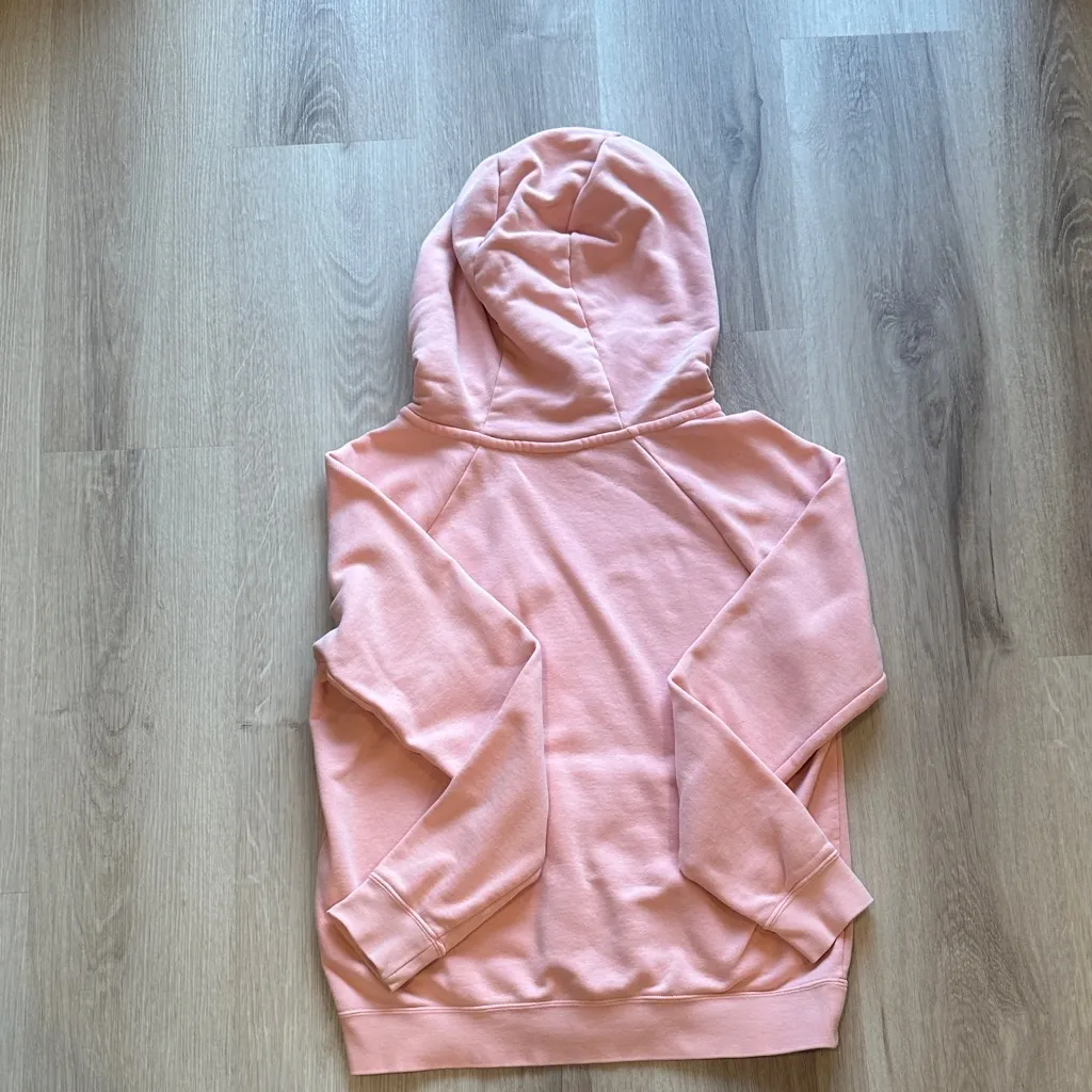 Nike Women's Soft Pink Pullover Cowl Neck Hoodie - Image 2