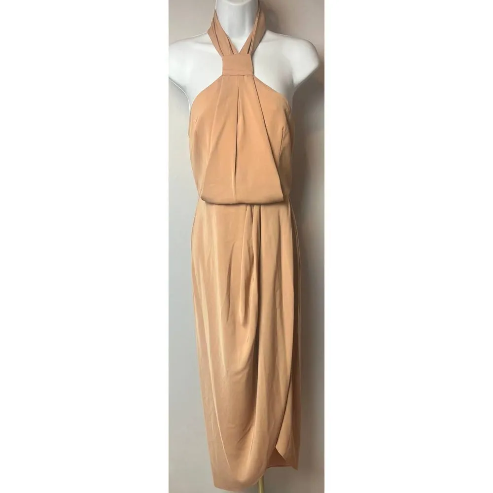 Shona Joy Core Taupe Knot Dress Sz. 4 - Image 2