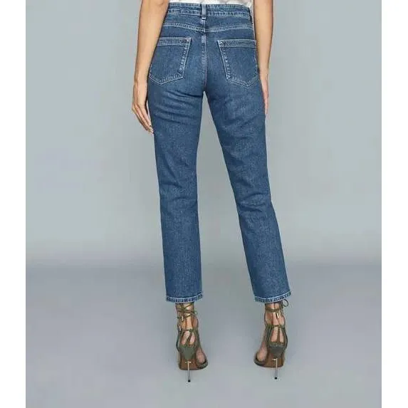 REISS Bailey Mid Rise‎ Straight Jeans Size 27 - Image 6