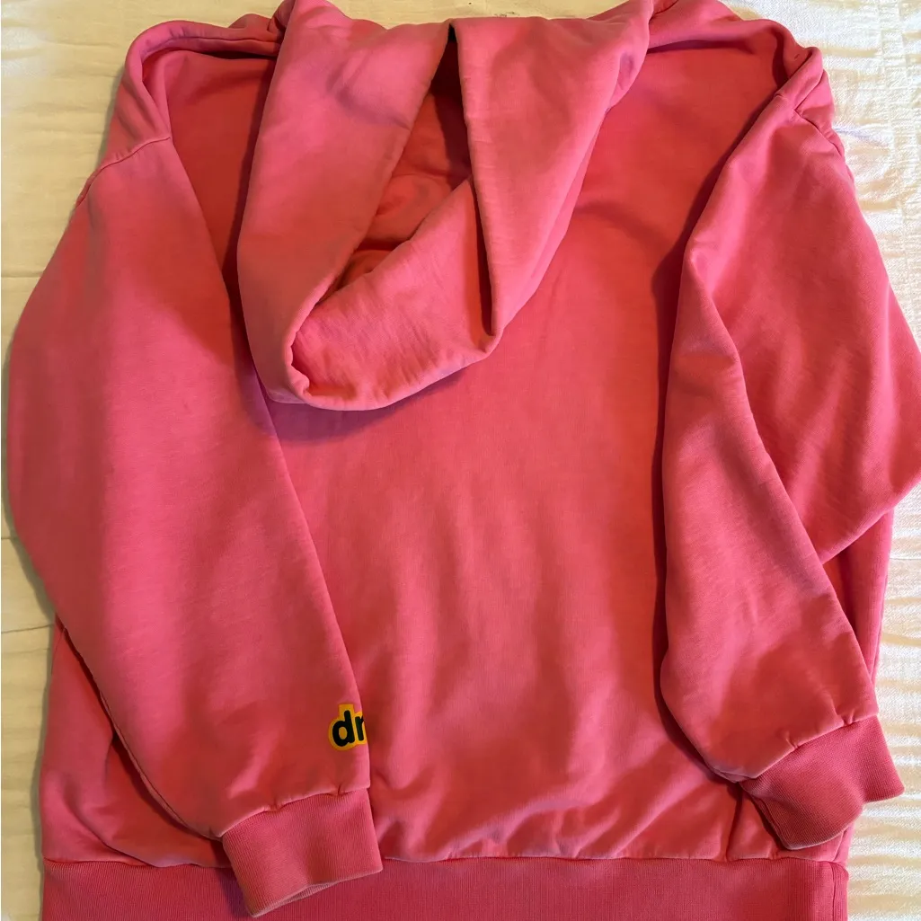 Pink Drew House Hoodie - Image 4