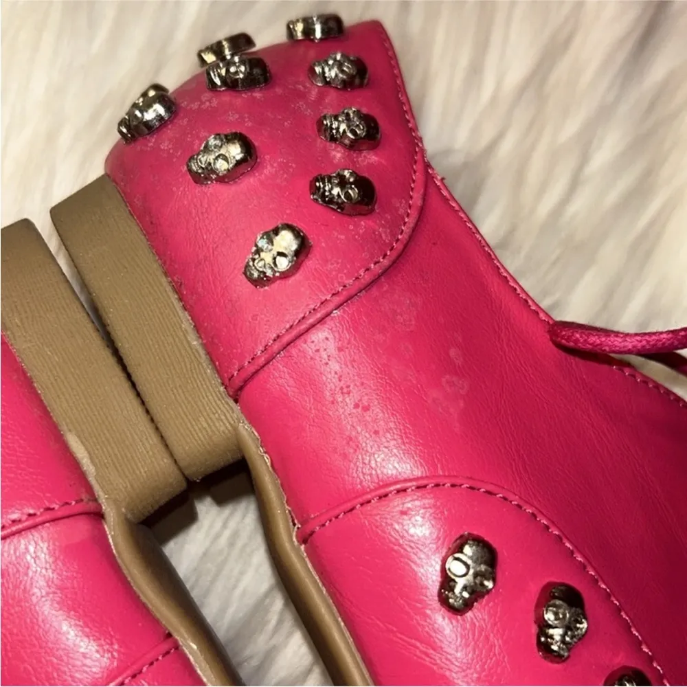 Pink Studded Women's Shoes Size 6 - Image 7