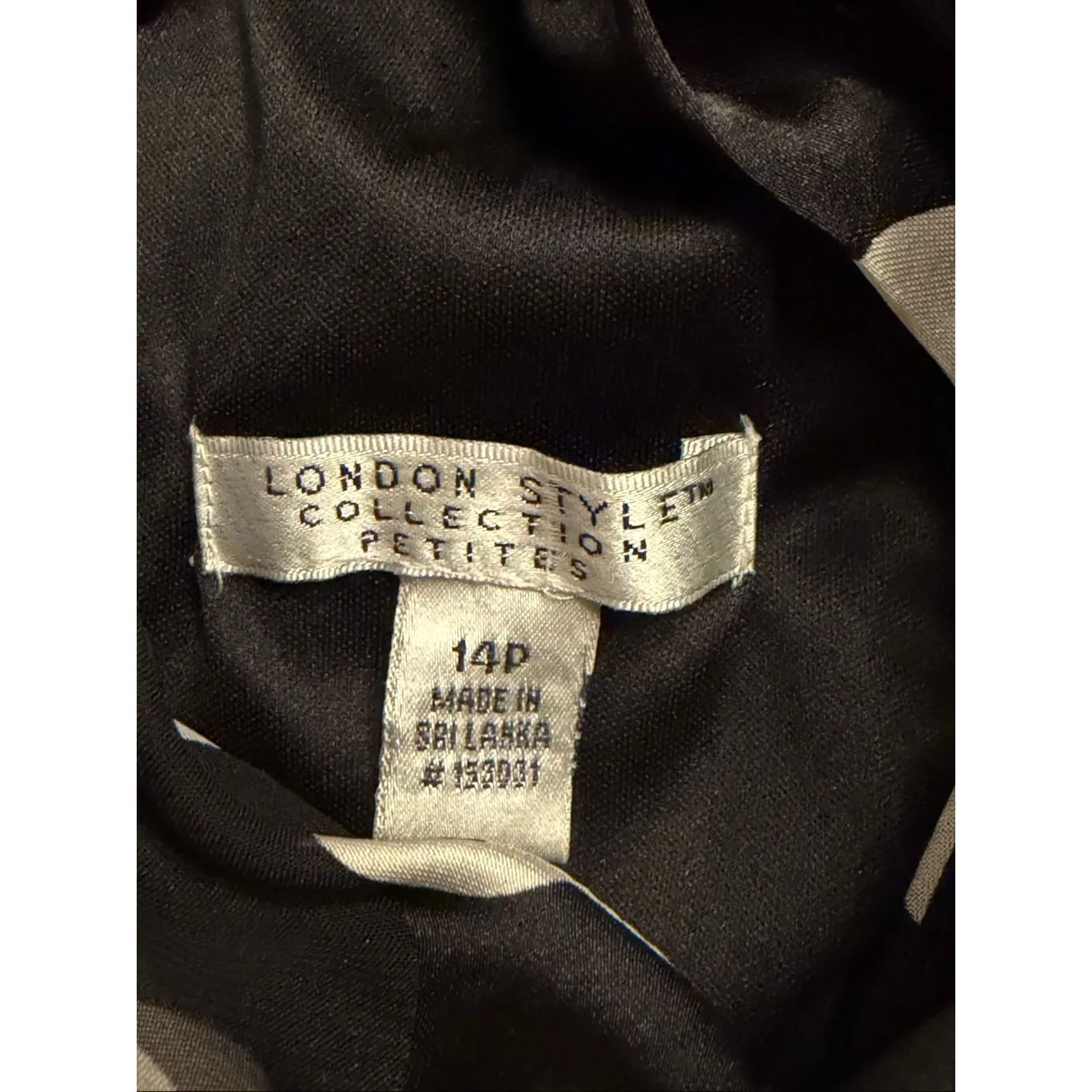 London Style Petite Sleeveless Black Dots Midi Fit + Flare Dress NWT Size14P (64 - Image 5