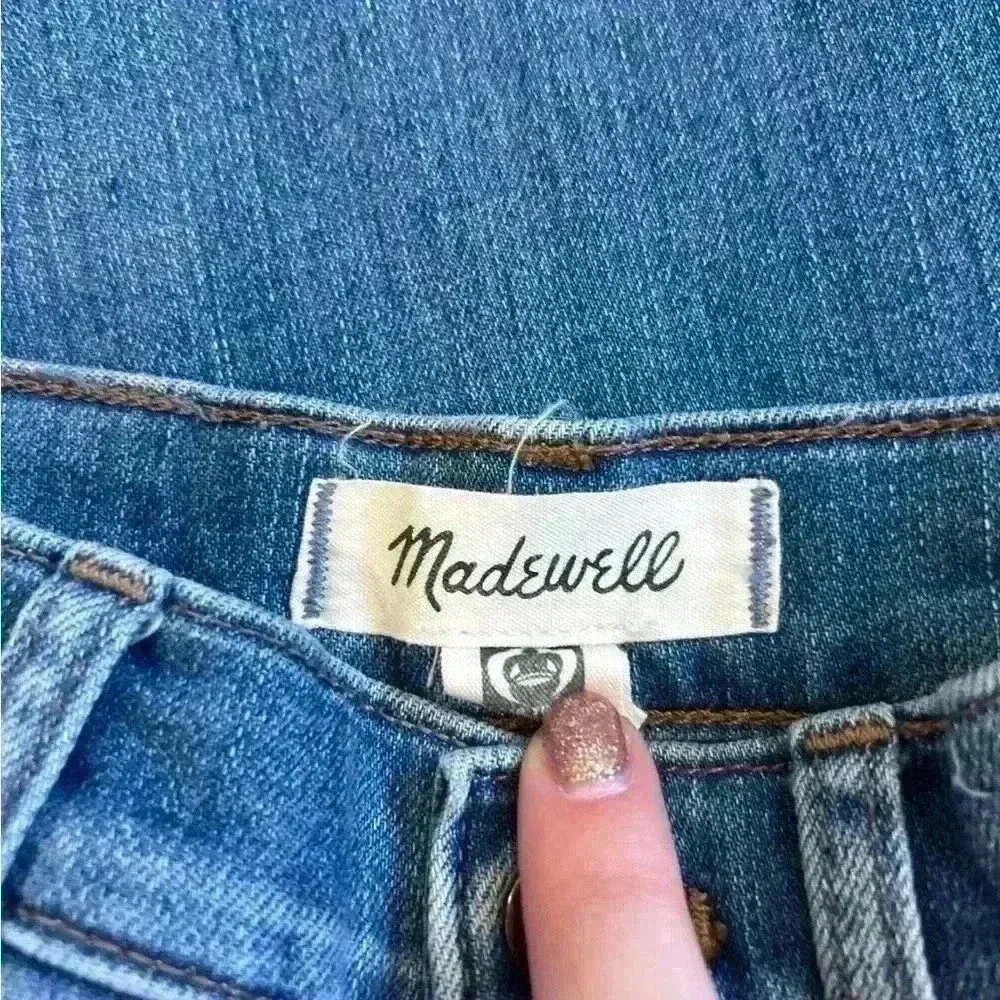 Madewell Cali Demi-boot high rise blue jeans in size 23 - Image 5