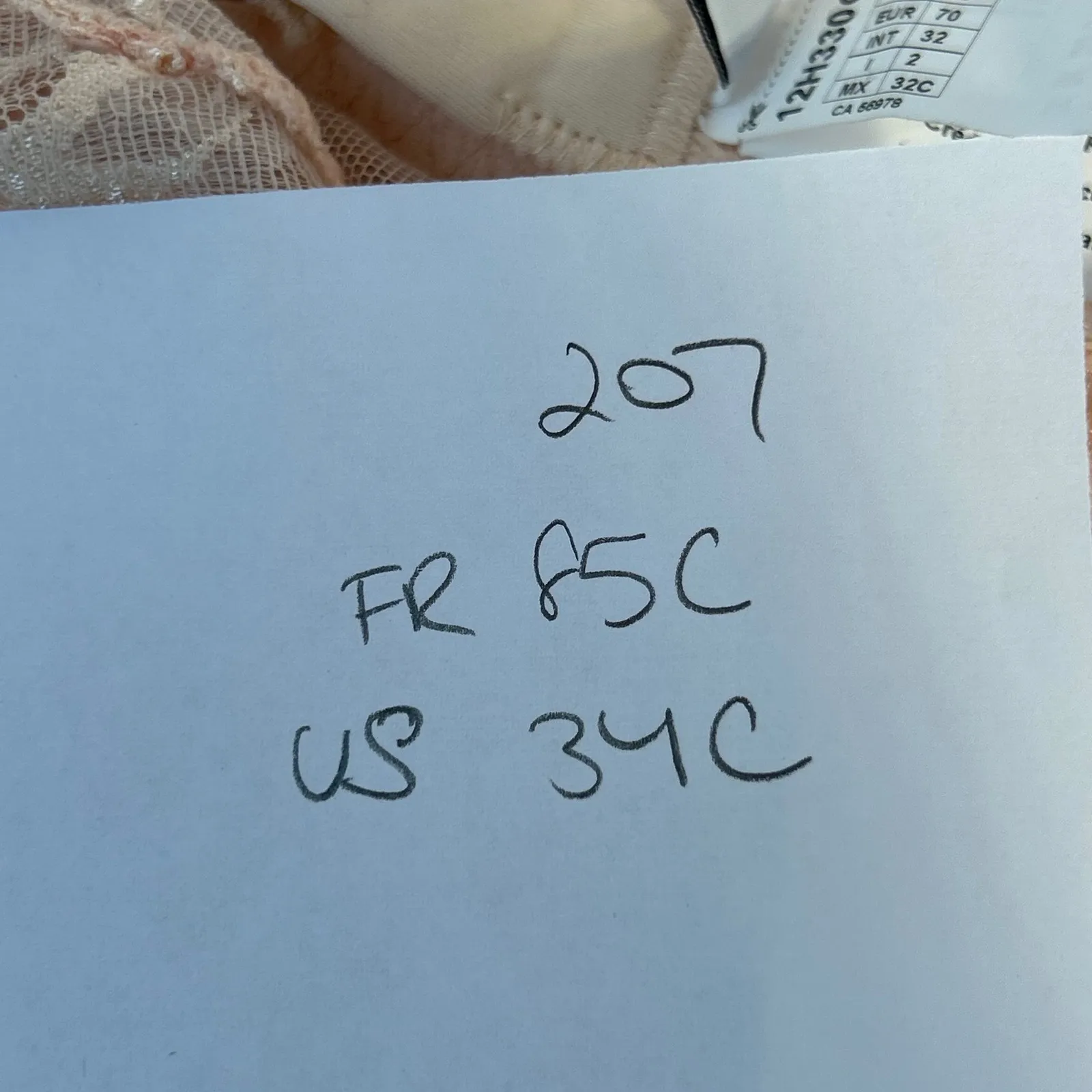 Simone Perele 32C Beige Lace Full Coverage Underwire Bra Size undefined - Image 11