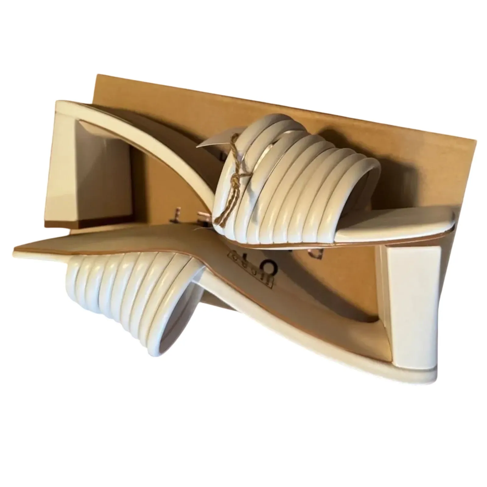 ONE PLANET by QUPID Kerstin Strappy Block Heel Sandal, Size 10, New w/ Tag Box - Image 8