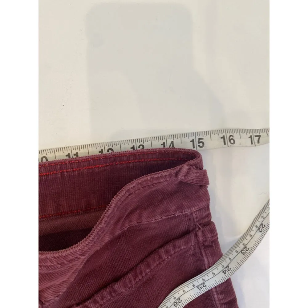Von Dutch Eggplant Purple Vintage Flare Baby Corduroys Low Rise Sz 30 Cotton USA - Image 11