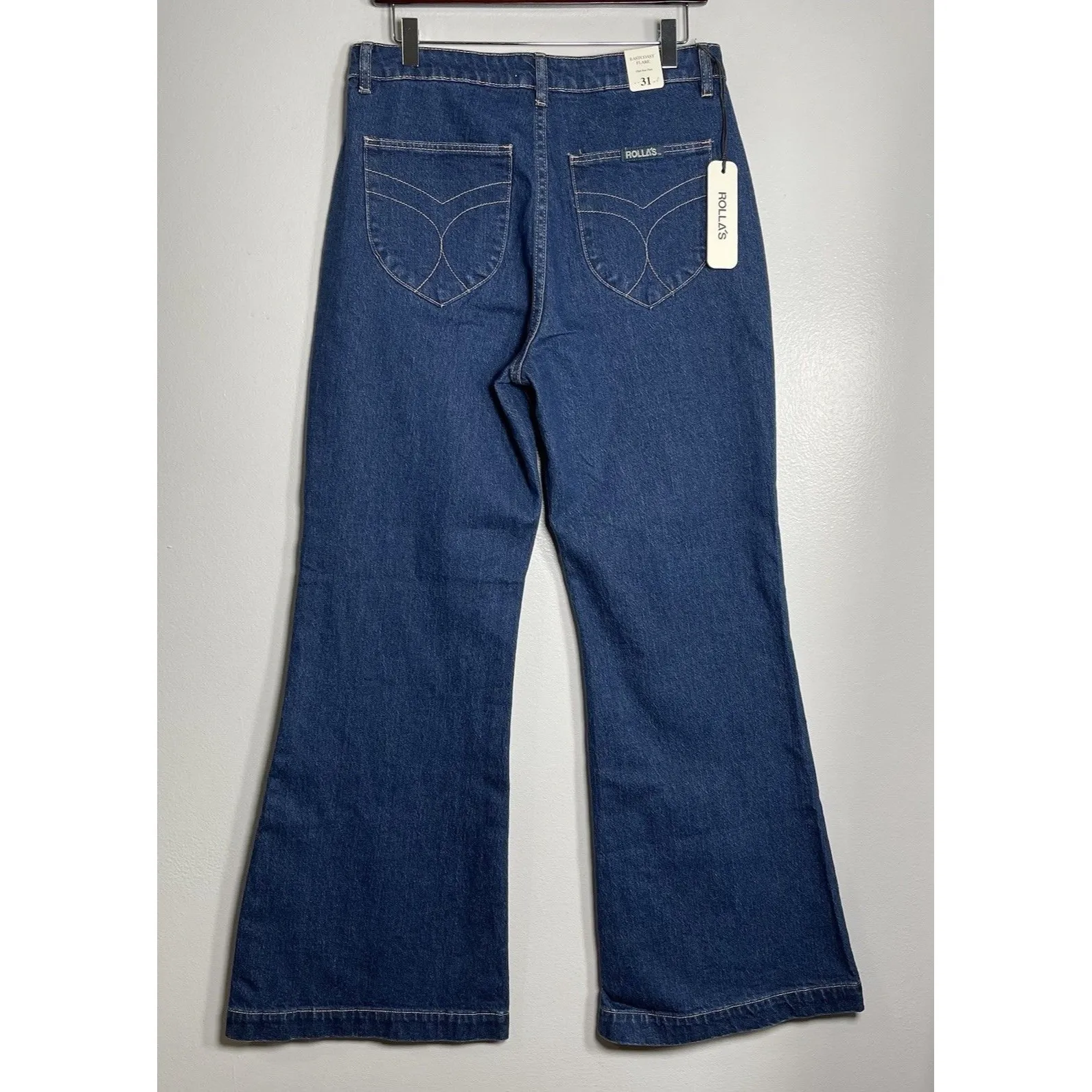 ROLLA’S Eastcoast High Rise Flare Jeans Size 31 Mid - Image 4