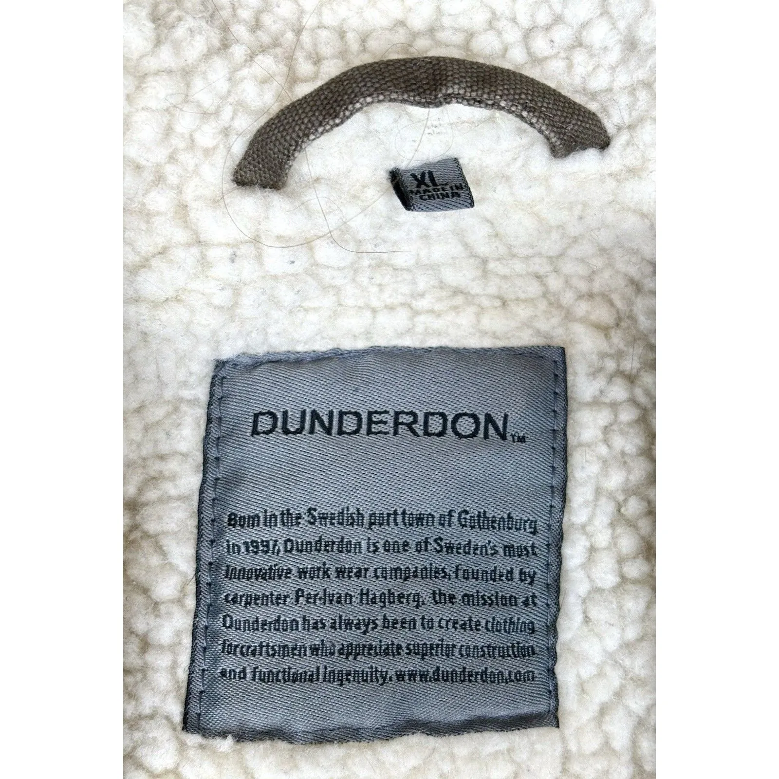 Women's Dunderdon Cozy Cottage Brown Sherpa Lined Coat Size XL Hooded Jacket - Image 2