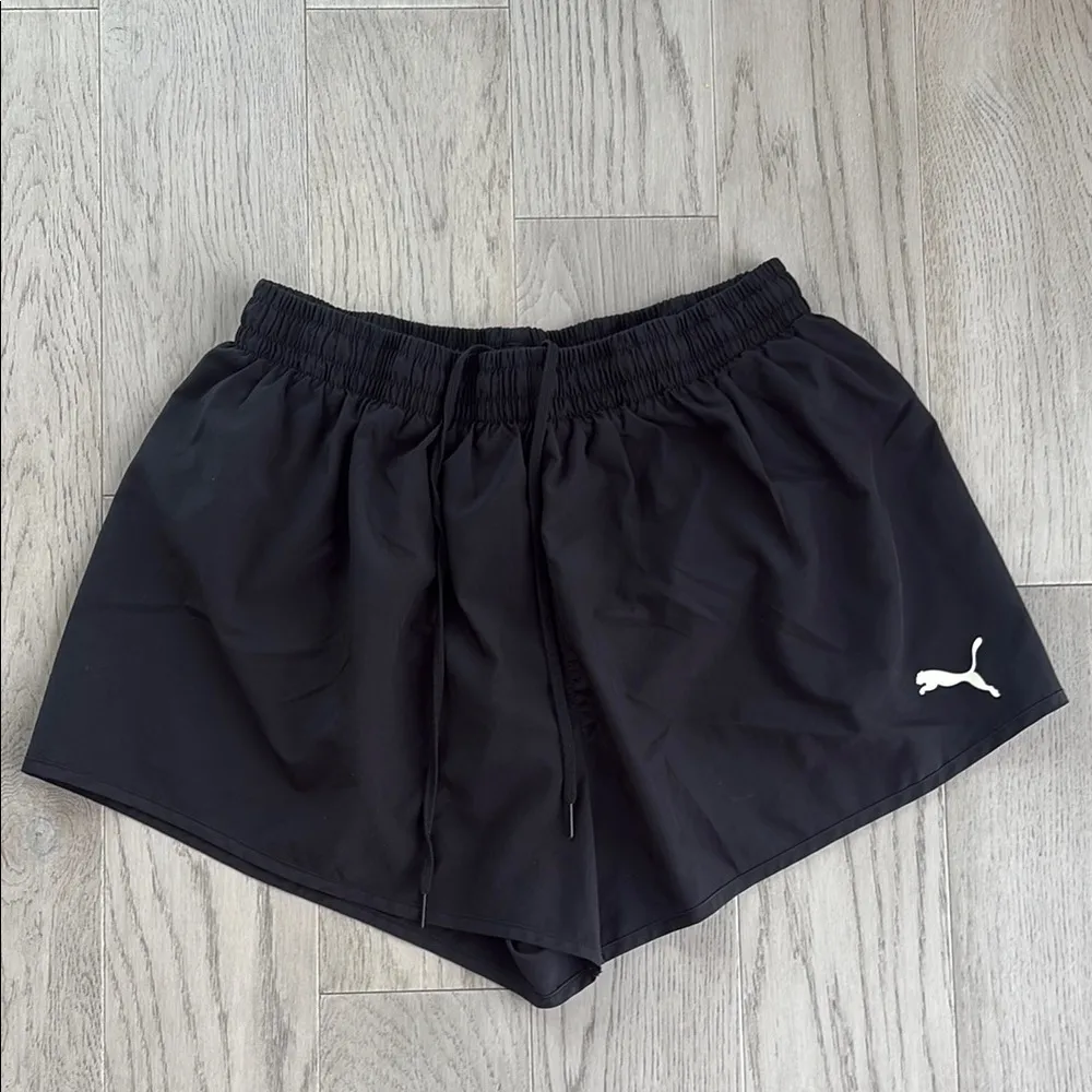 Puma Black Shorts Drawstring Waist Size XL - Image 3