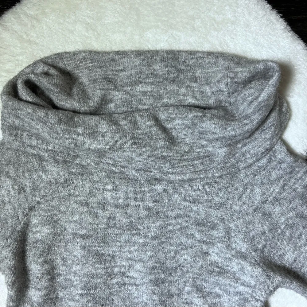 Divided Gray Cowl Neck Sweater - Image 2