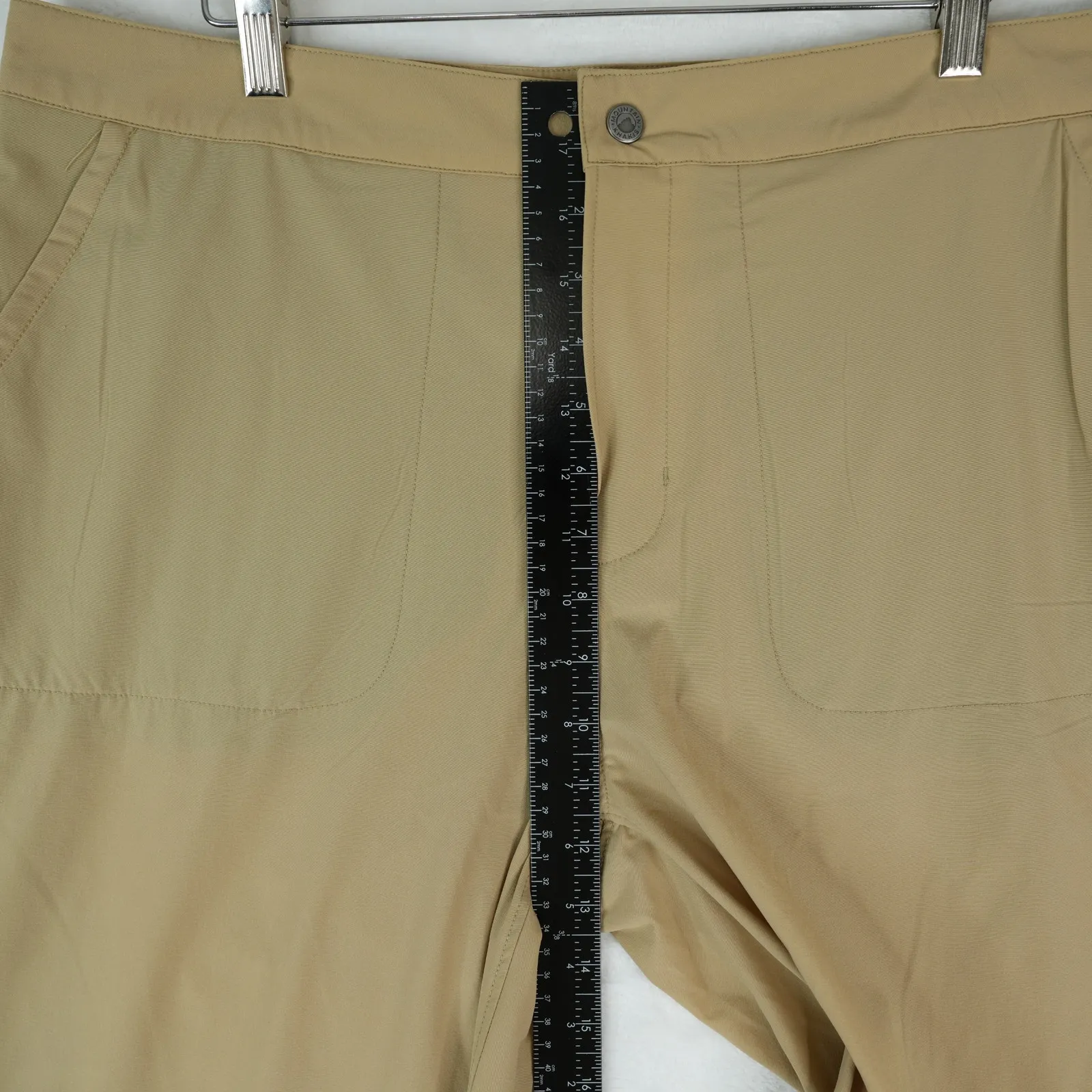 Mountain Khakis Trail Pants Womens 16 Khaki Nylon Hiking Utility Gorpcore Travel Tan - Image 15