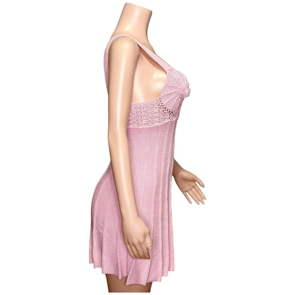 MAJORELLE Kahili Knit Mini Dress, Baby Pink, Small - Image 12
