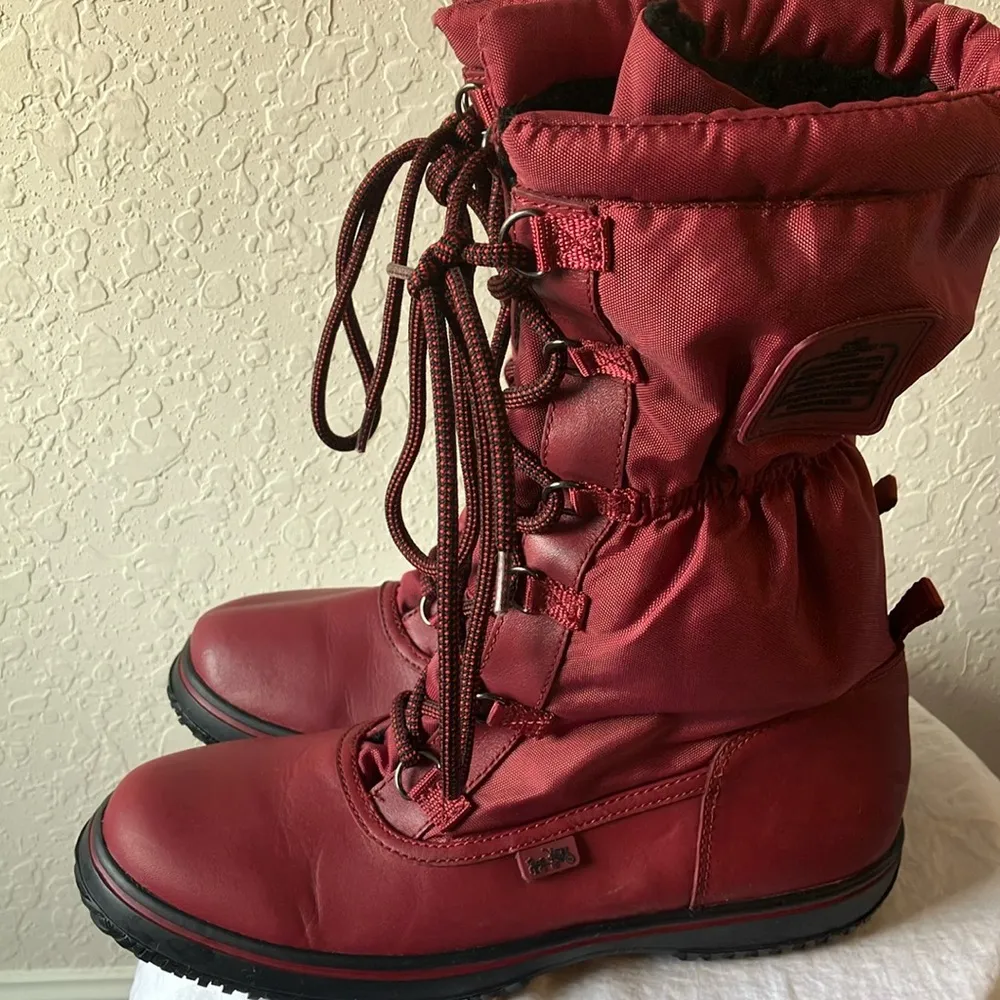 Coach: Sage (A9177) Red Winter Boots- 8 - Image 16