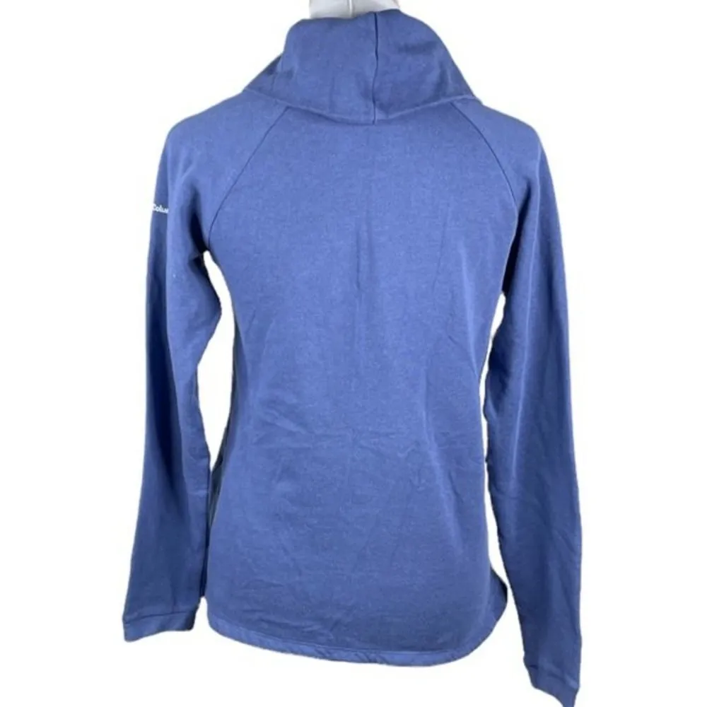 Columbia Turtleneck Sweatshirt Purple Blue Size Medium - Image 3