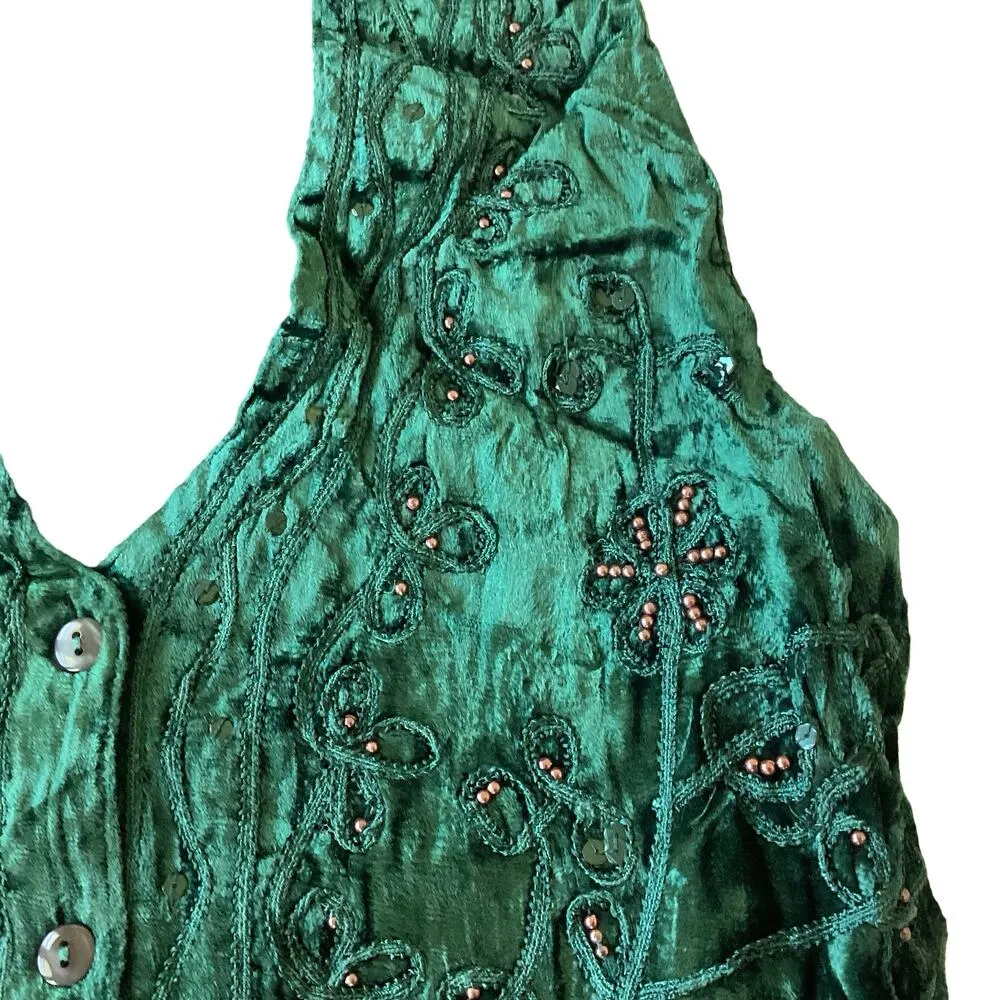 Speed Limit Holiday Vest Green Size M - Image 4