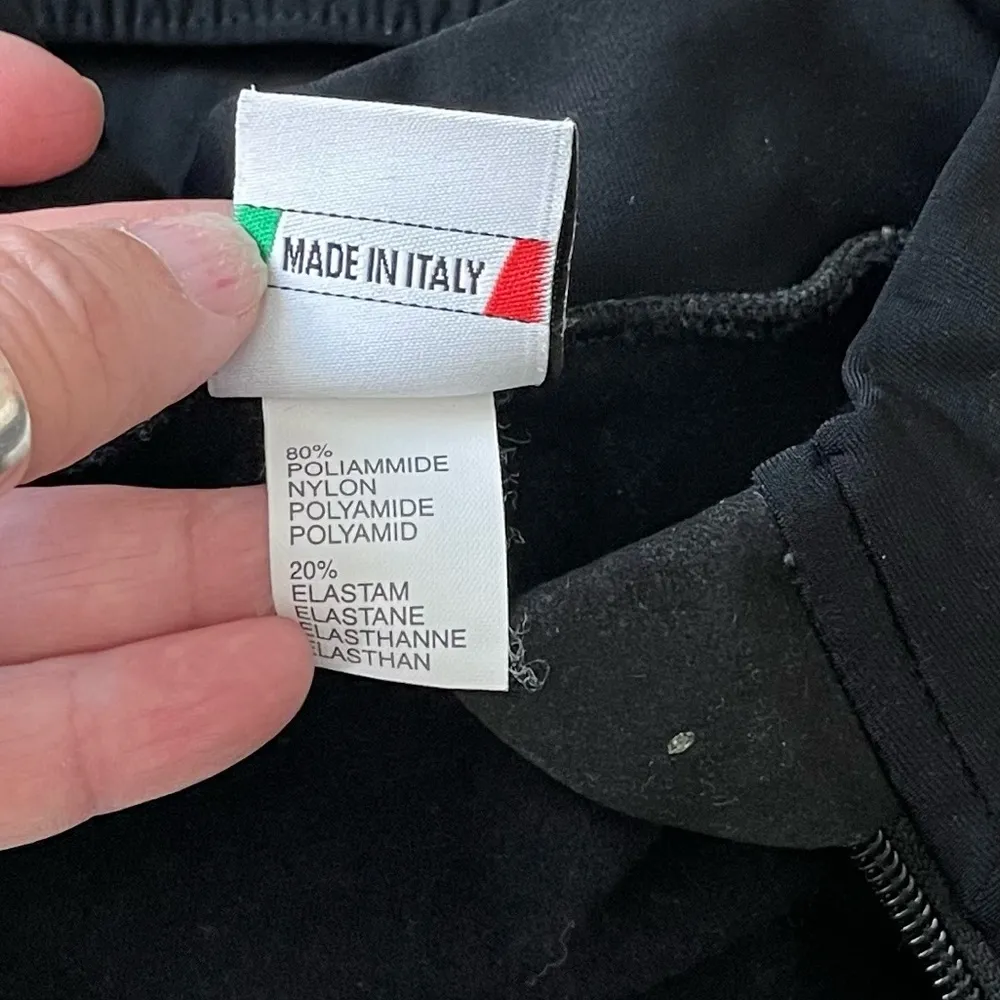 Santini SMS Black With Reflector Strips Biking Jacket Size Medium - Image 6