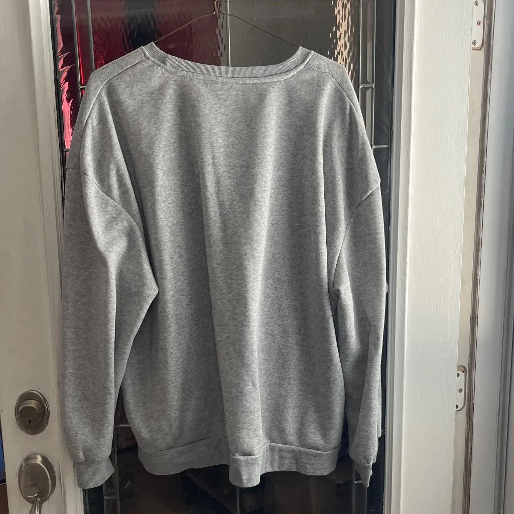 Shein Kentucky Sweatshirt Womens Graphic Gray And Blue Crew Neck 4XL University - Image 3