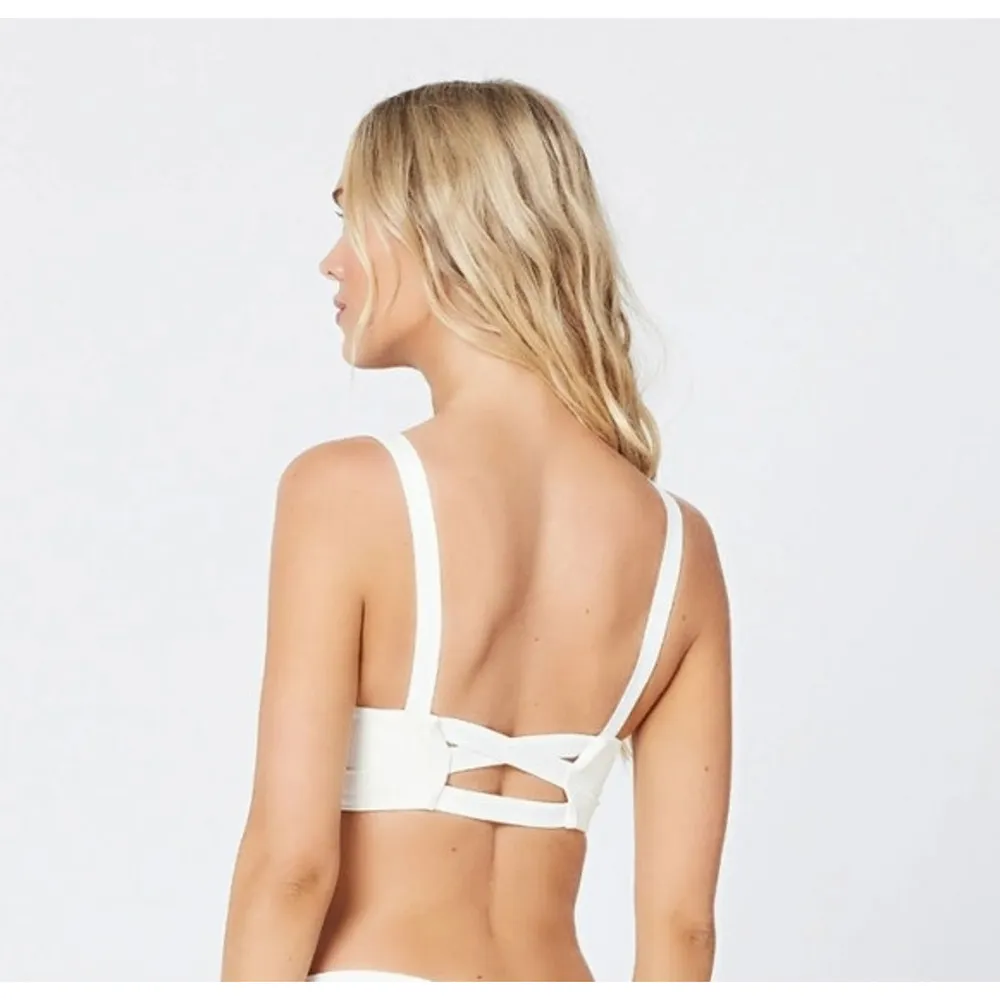 L*Space Vera Bikini Top in White Size XS NWT - Image 2