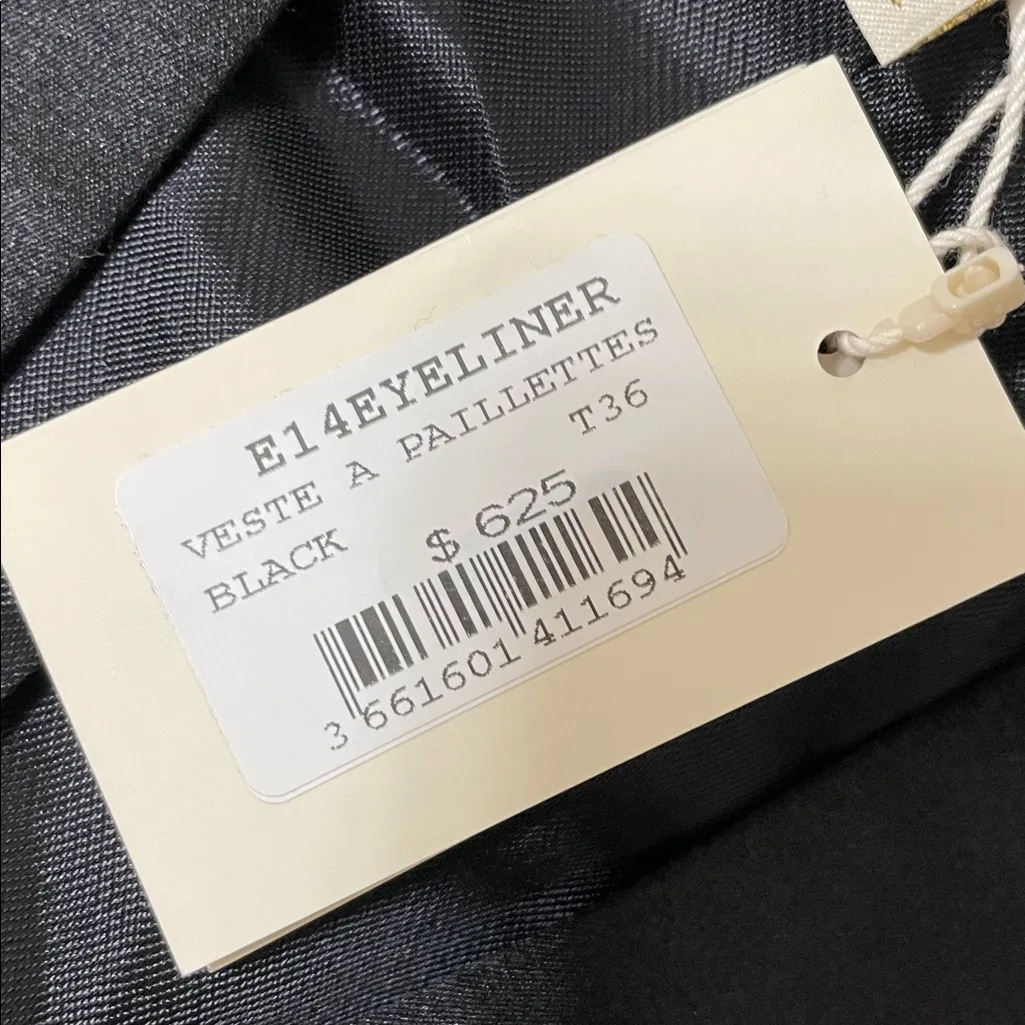 Maje Eyeliner Sequined Blazer size 36/Small - Image 7