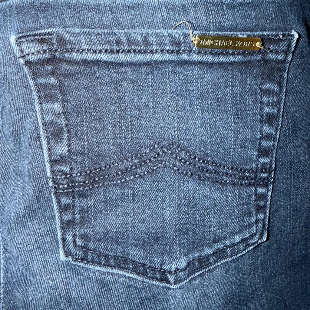 Michael Kors Women's Dark Wash Mid-Rise Skinny Jeans, Size 6 Blue Denim - Image 8