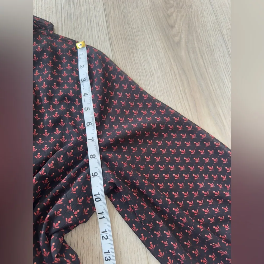 Adrianna Papell Black and Red Long Sleeve Dress ♥️ - Image 8